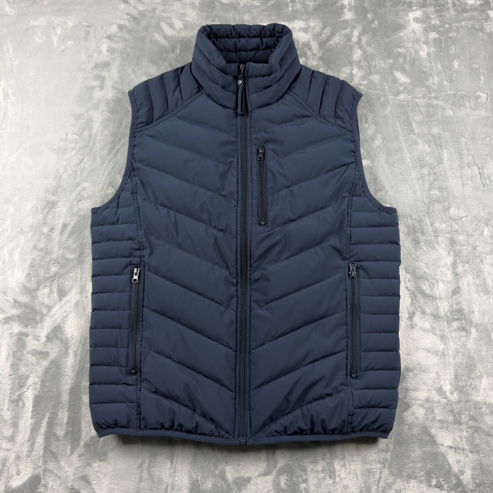 Marc New York Andrew Marc Mens Navy Blue Down Puffer Vest Size M